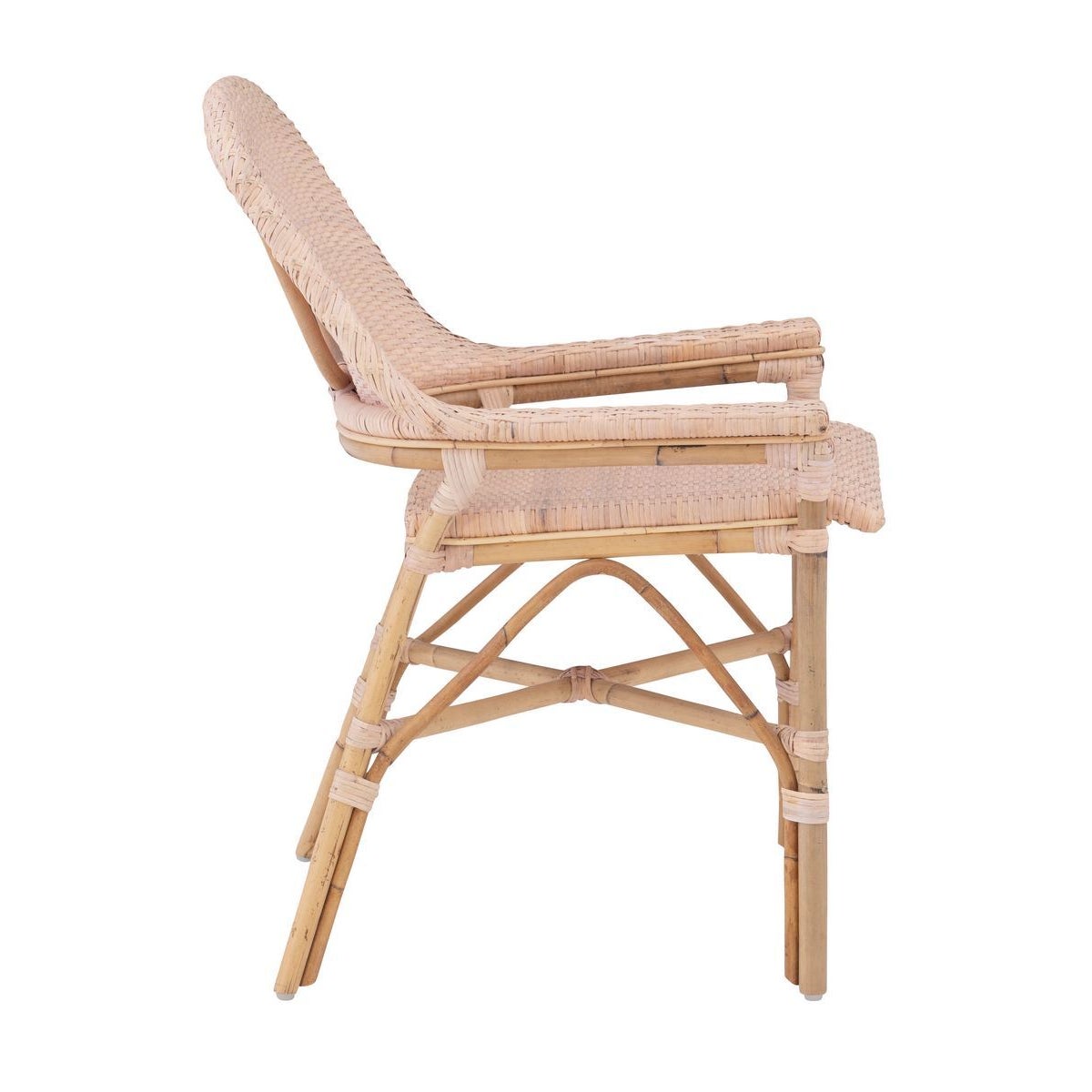 NEW!! Newport Beach Dining ChairFrame Color - NaturalWeave Color - BlushSOLD IN PAIRS ONLYPACK