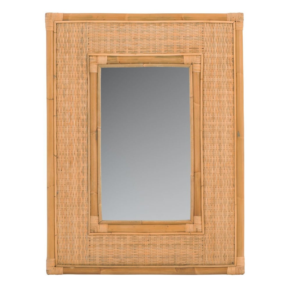 NEW!!  Newport Beach Mirror Frame - Polished RattanWeave Color  - Natural