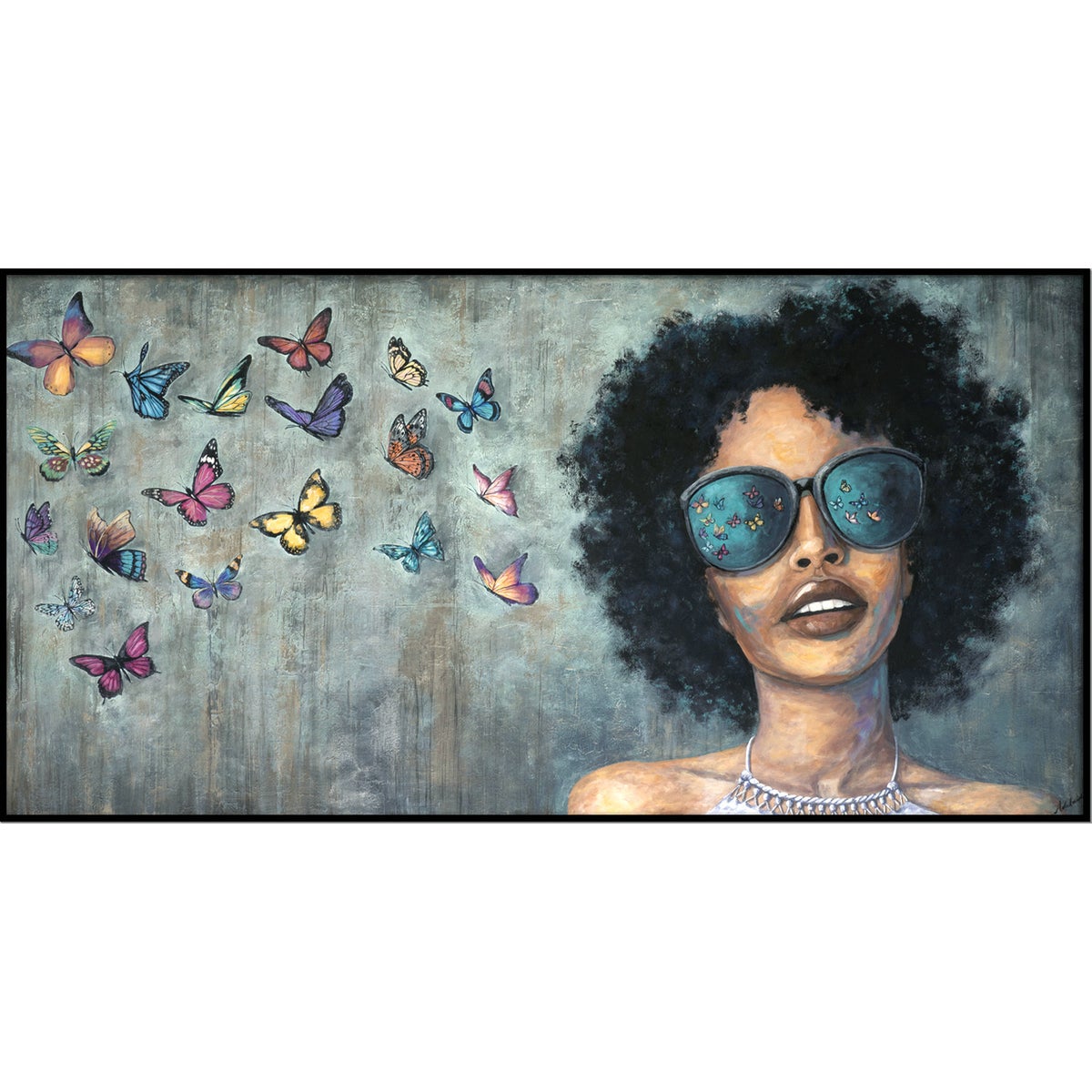 BUTTERFLY LADY (framed)