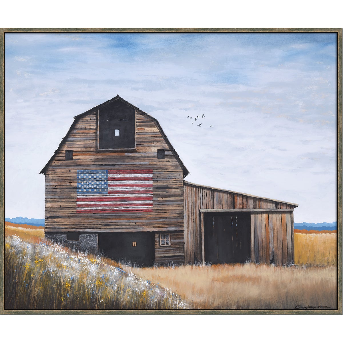 AMERICAN BARN framed