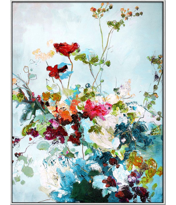 ABSTRACT FLORAL 3648C framed