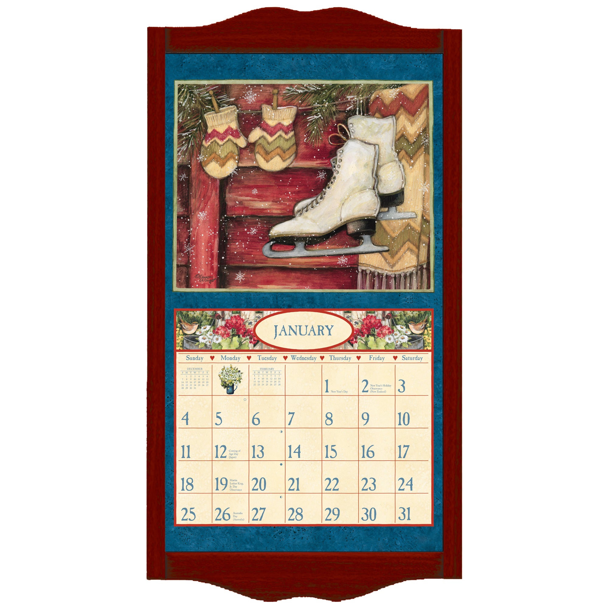 VINTAGE RED CLASSIC CALENDAR FRAME - calendar frames & hangers | LANG  Companies
