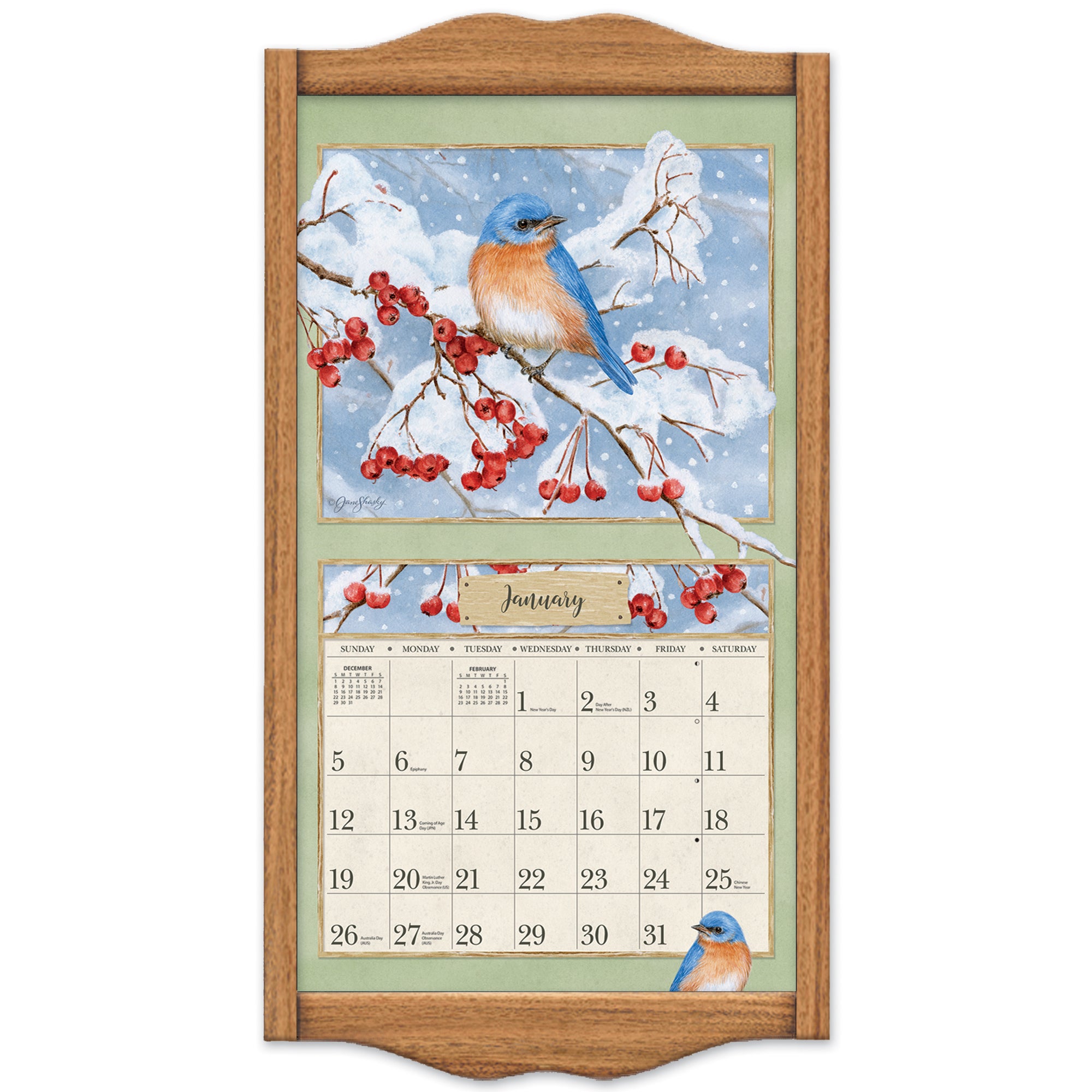 OAK CLASSIC CALENDAR FRAME - calendar frames & hangers | LANG Companies