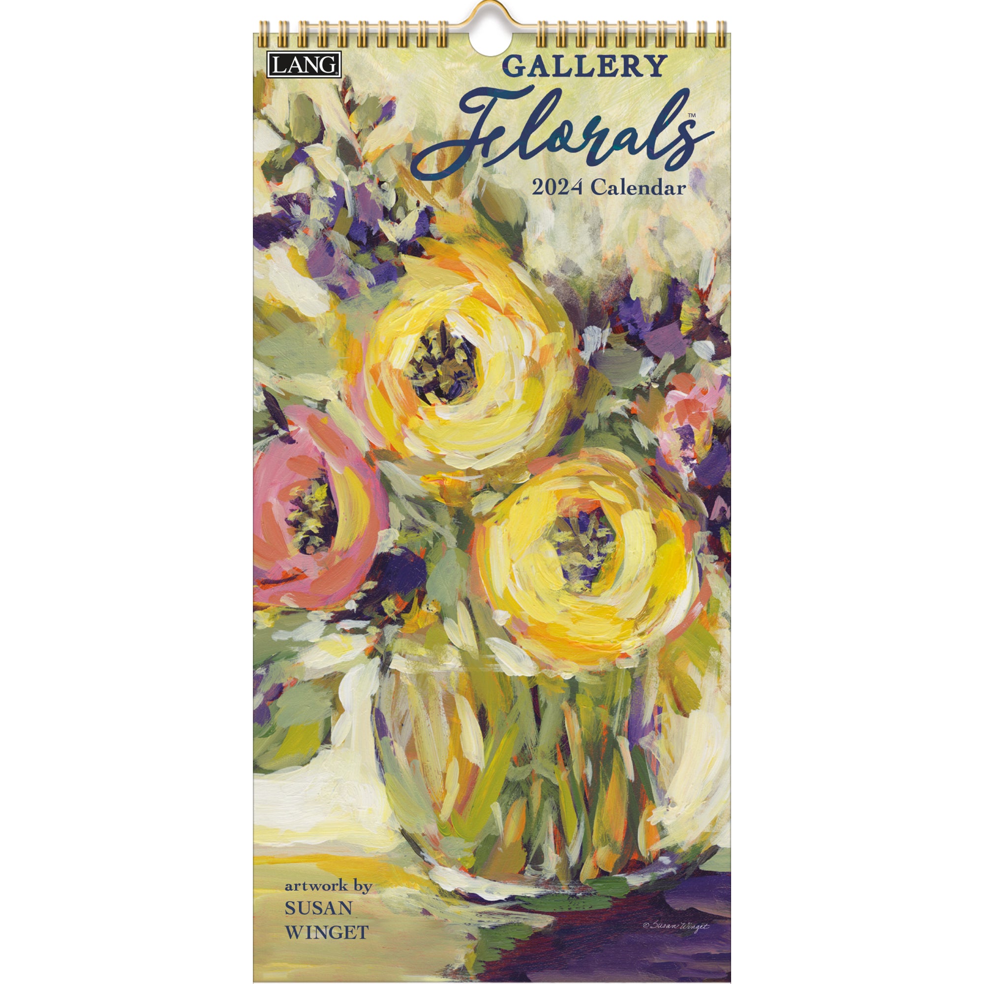 GALLERY FLORALS - 2024 vertical wall calendar | LANG Companies