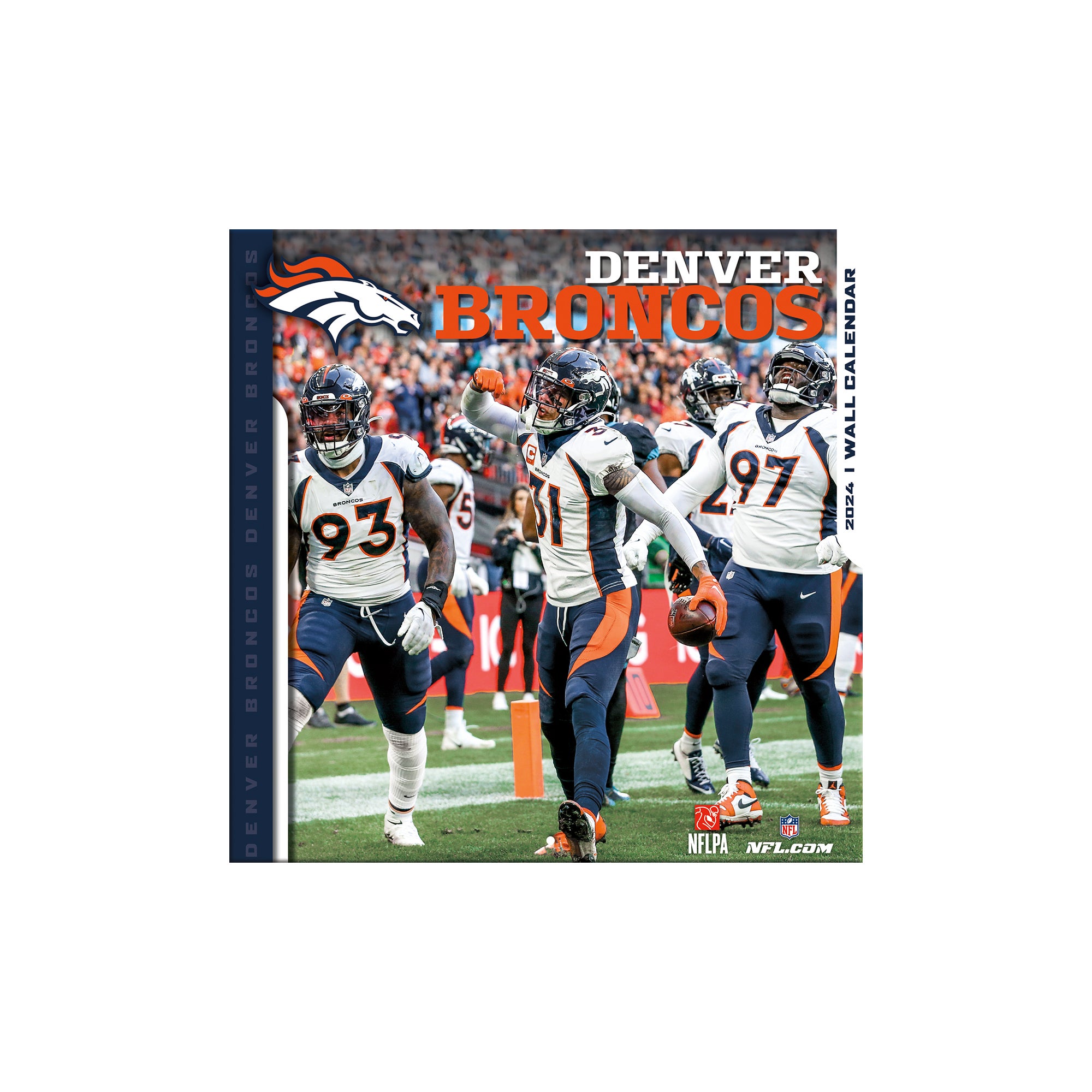 Denver Broncos Russell Wilson 2024 Wall Calendar