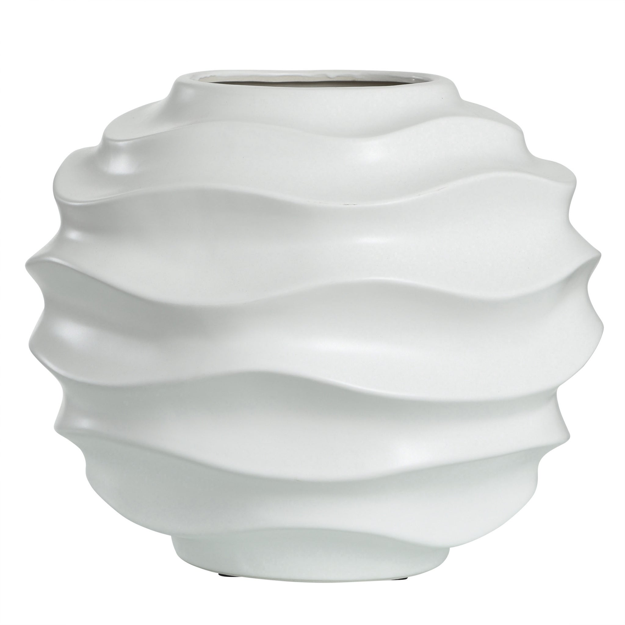 ERIS VASE | Matte White Finish on Ceramic - vases | Harp&Finial
