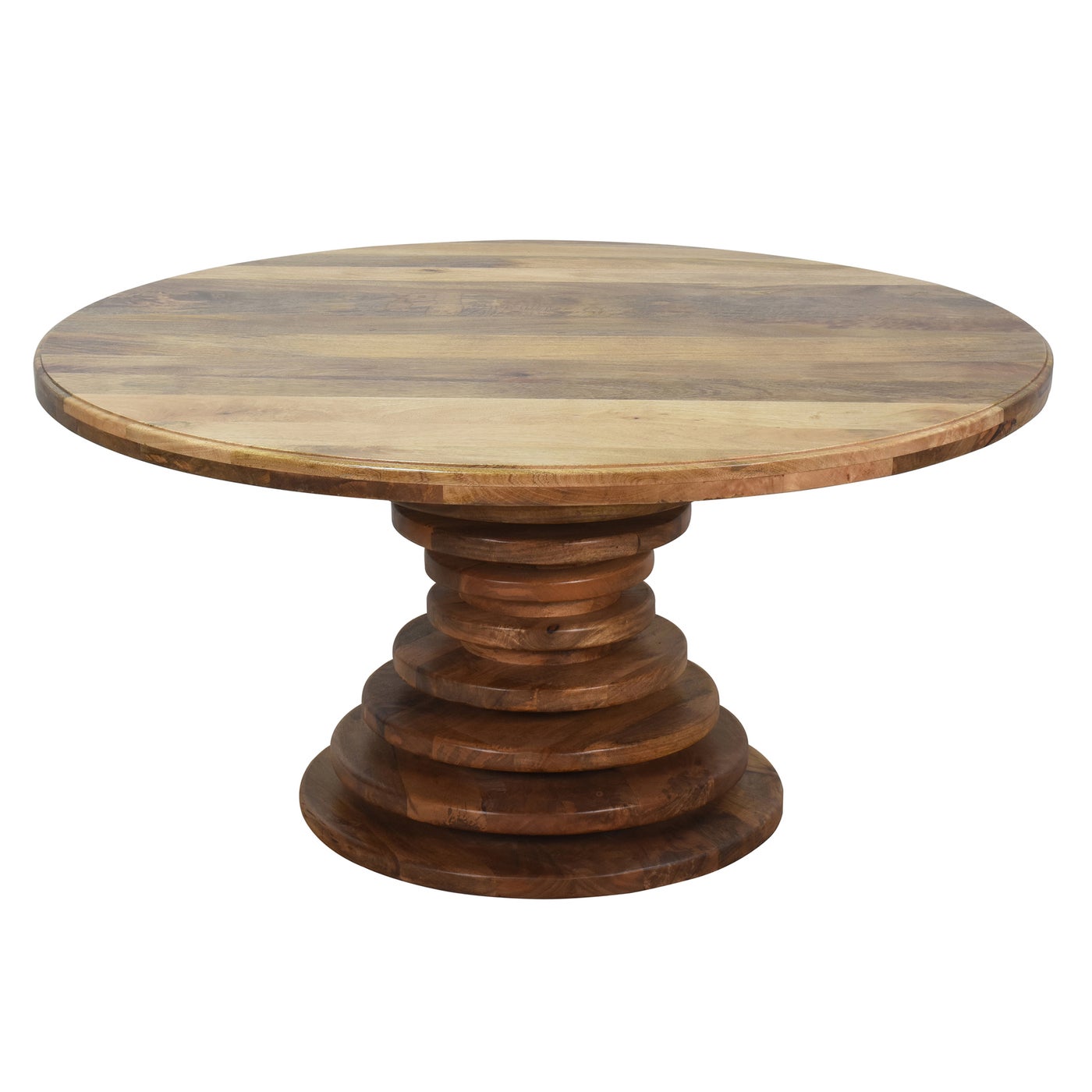 Meridian 69'' Walnut Solid Wood Dining Table Finish: Natural Walnut / Gold Tube