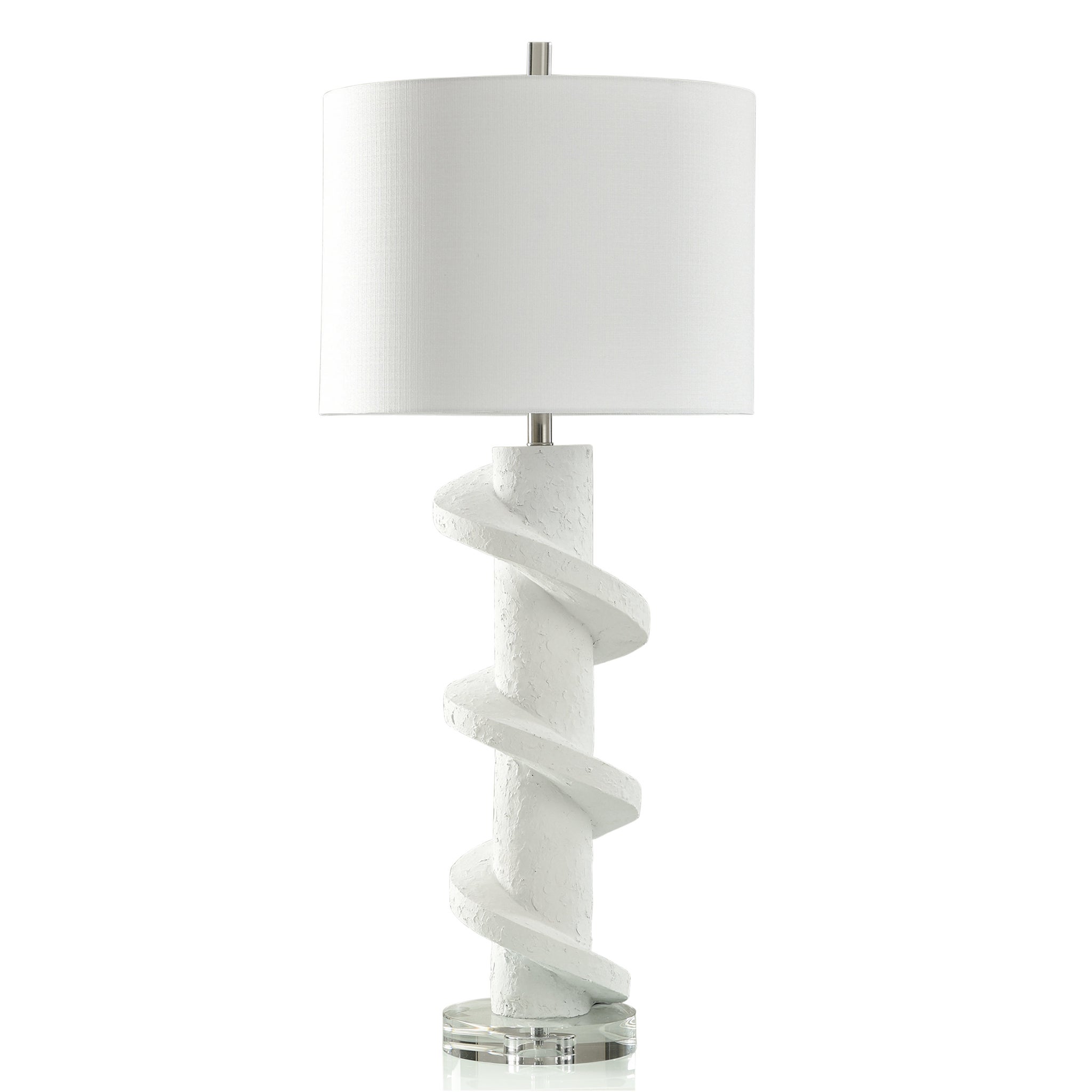 White plaster hot sale table lamp