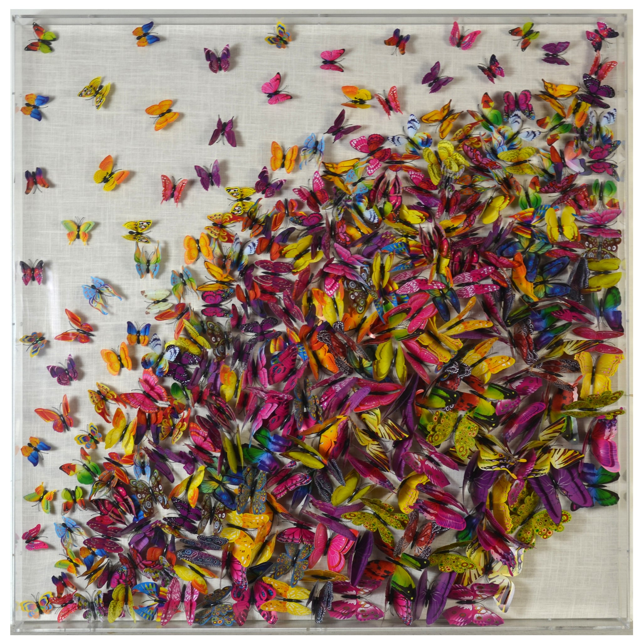 PAPILLION II FRAMED ART | Paper Butterfly Art | 3 inch