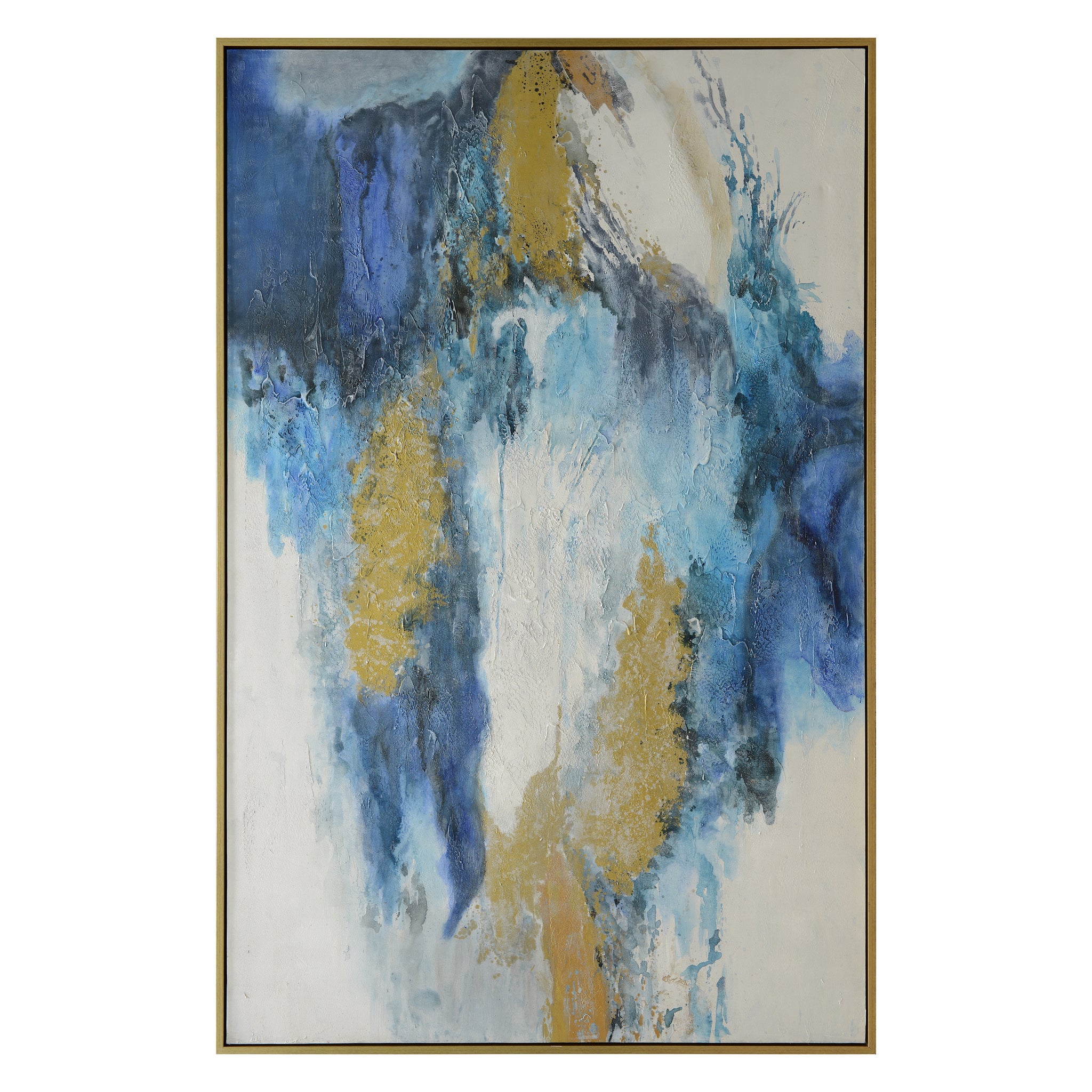 KEEN FRAMED CANVAS ART | Hand Painted Abstract | 1.5 inch Frame