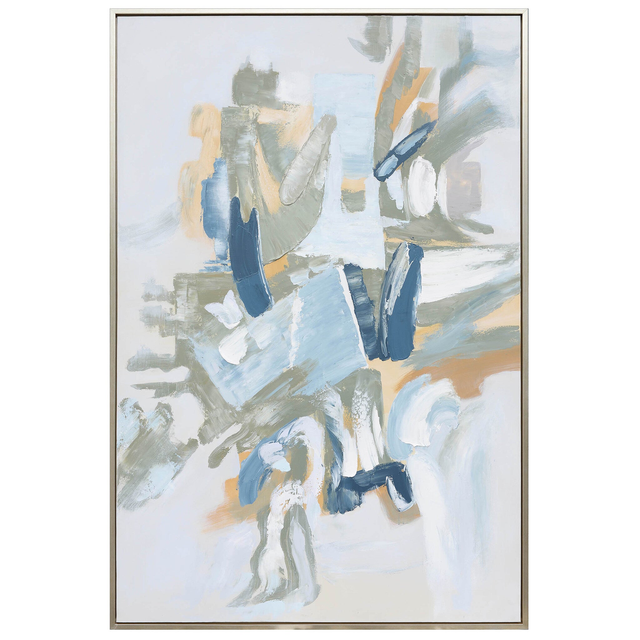 CLOSURE FRAMED ART | Hand Painted Abstract | 1.5 inch Frame