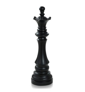 QUEEN CHESS PIECE- BLACK | Matte Black Finish on Resin