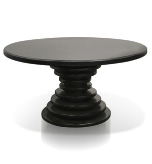 LOCKE DINING TABLE | Black Finish on Mango Wood