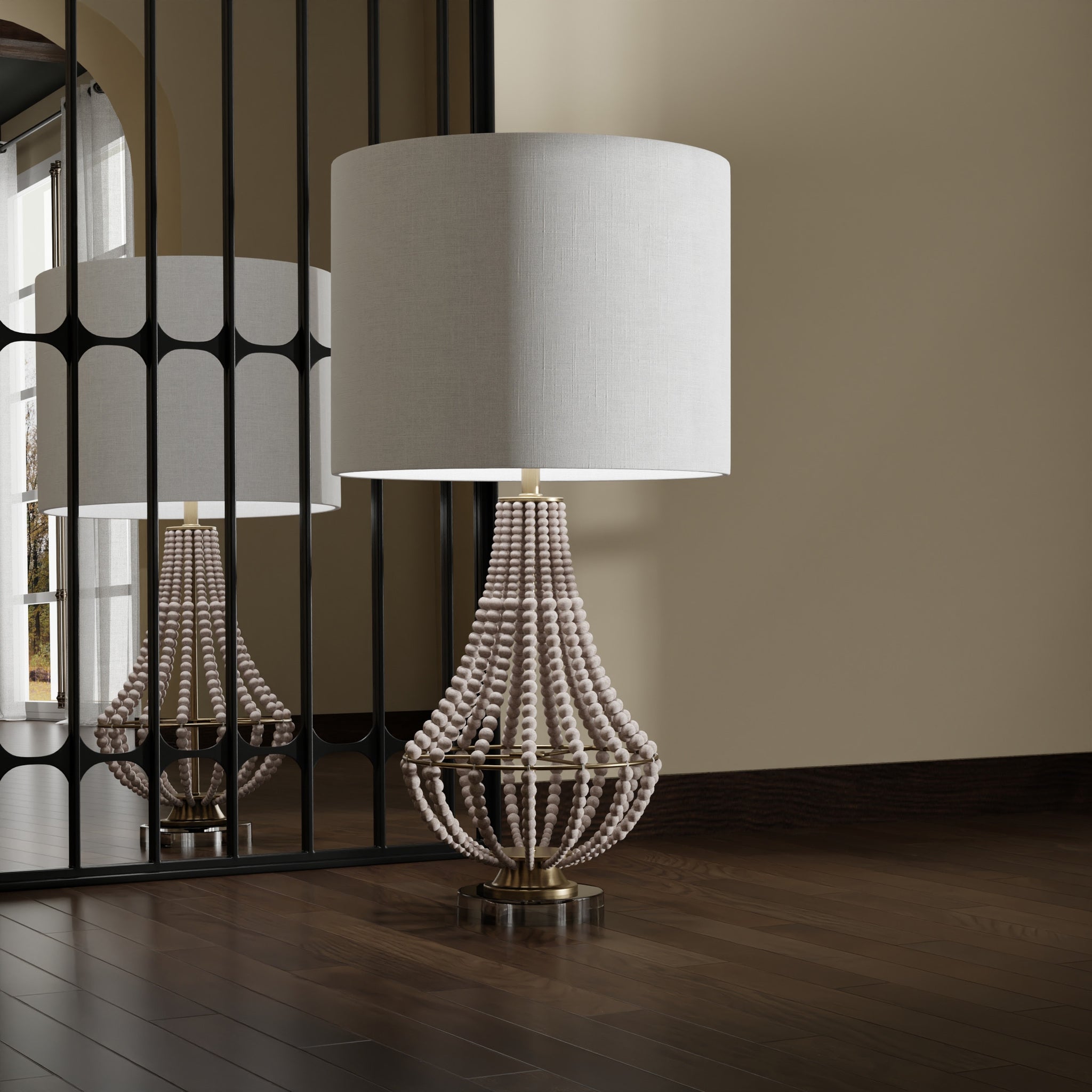 Bead floor store lamp