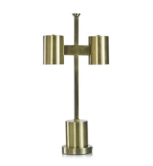CAIS TABLE LAMP | Brass Finish on Metal Body | Metal Shade