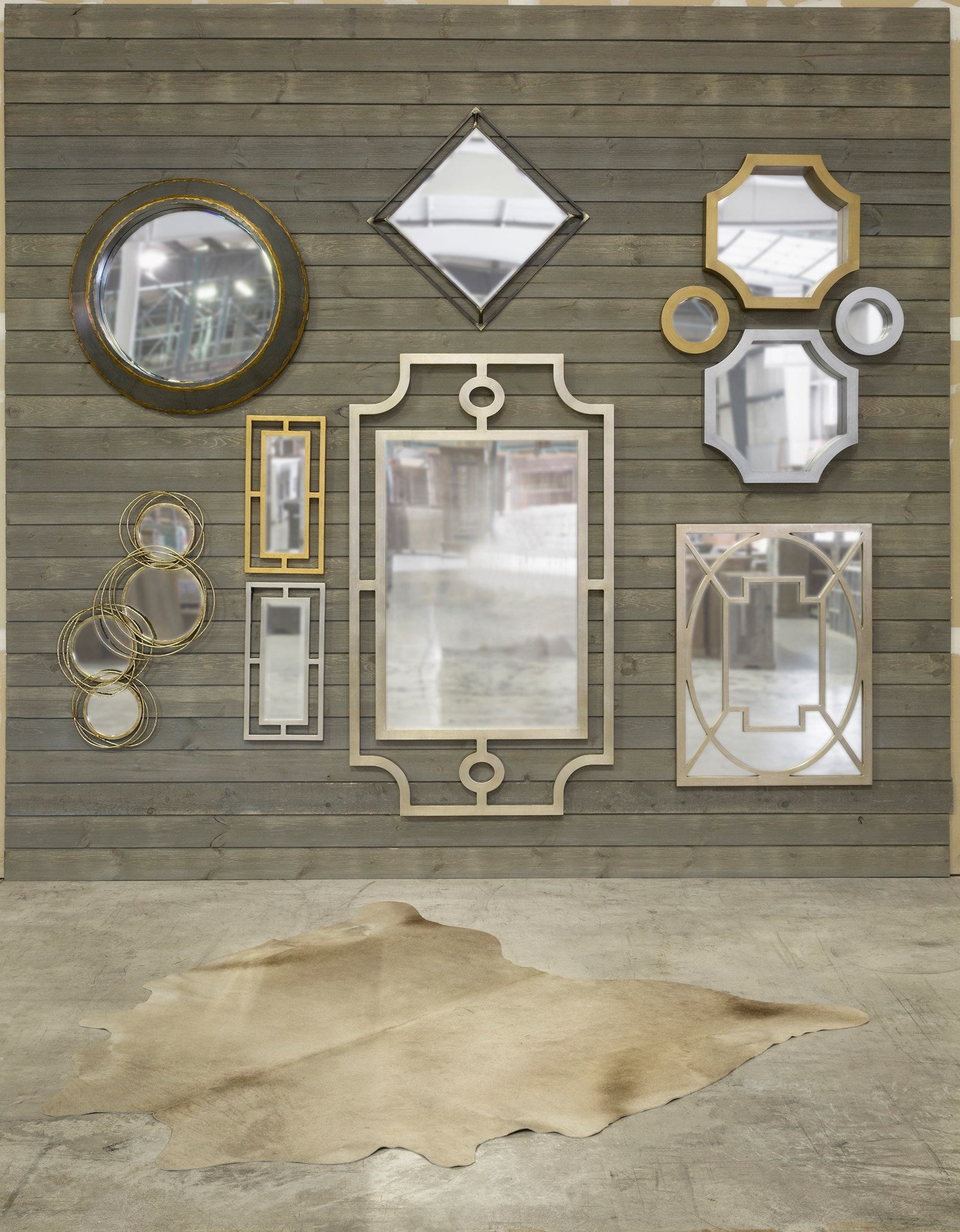 CONWAY MIRROR | Gold Finish on Metal Frame | Plain Glass CONWAY MIRROR | Gold Finish on Metal Frame | Plain Glass