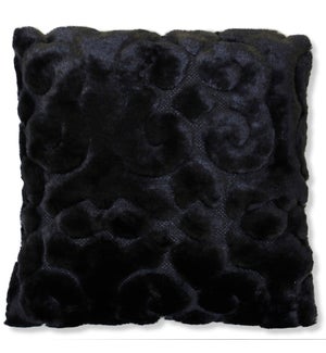SCULPTURE BLACK PILLOW | Down Feather Insert | Set Of Two