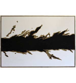 BREACH FRAMED CANVAS ART | Hand Painted Abstract | 1.5 inch Frame