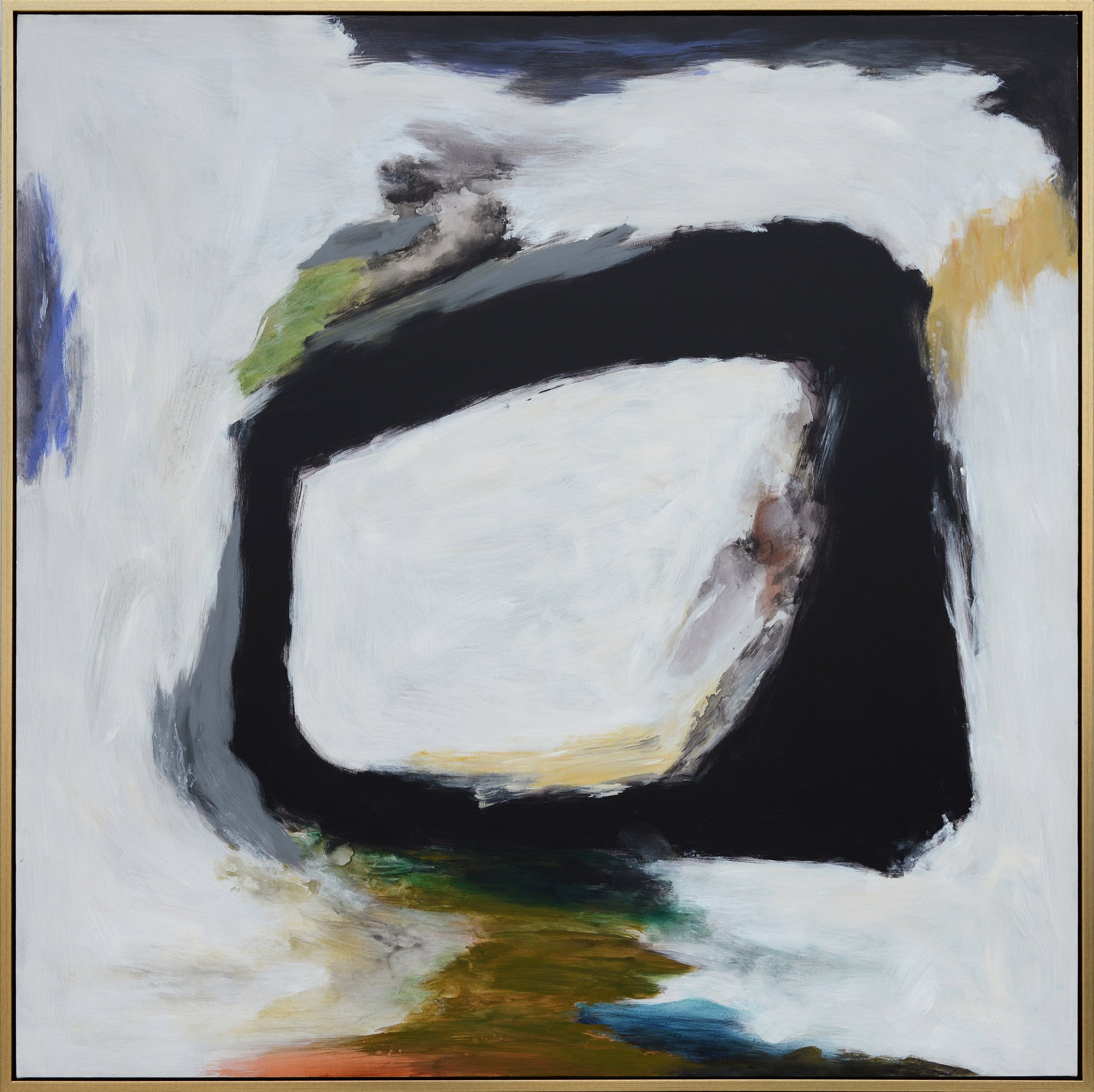 NEST FRAMED ART- SMALL | Hand Painted Abstract | 1.5 inch Frame