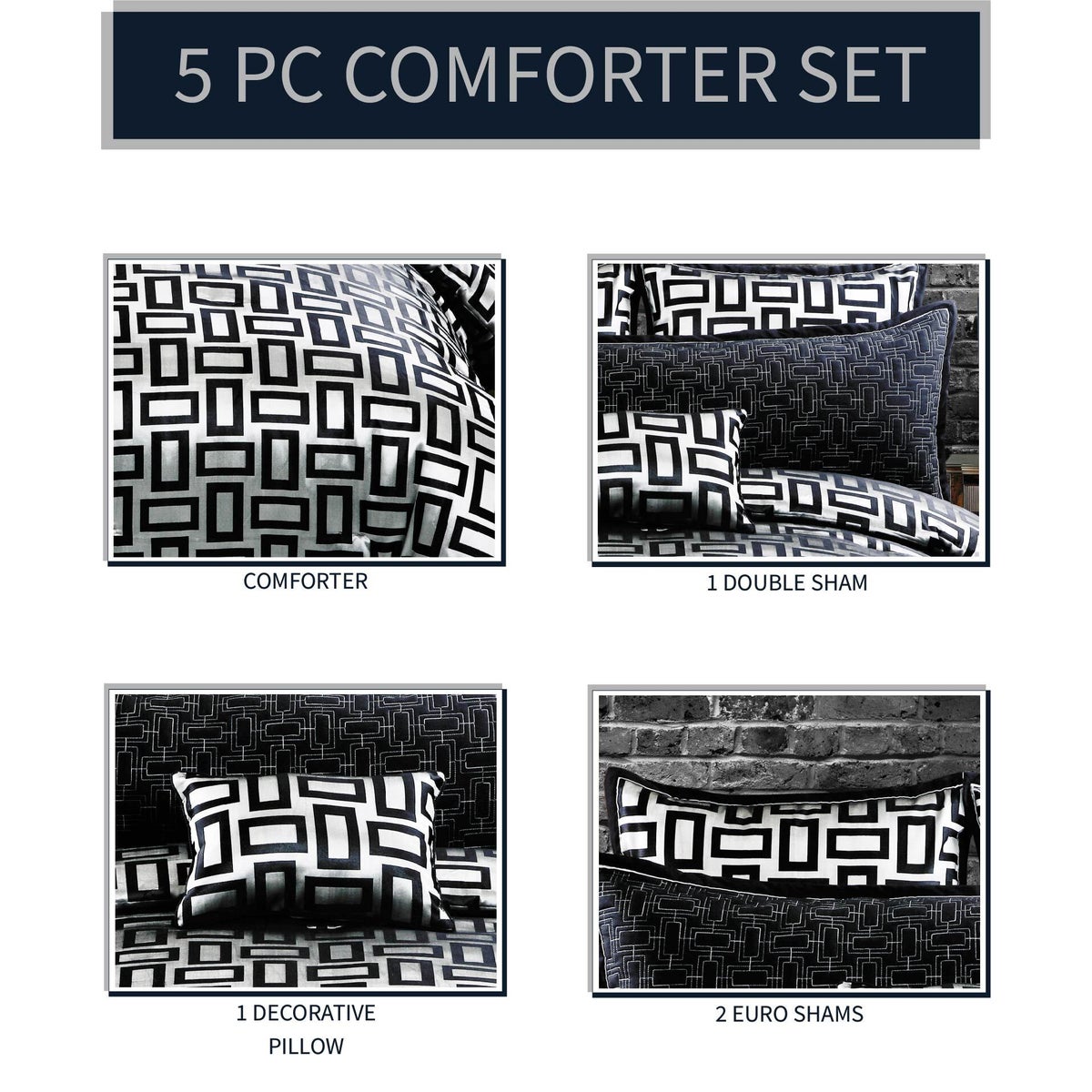 Kate 5 pc Queen Comforter Set