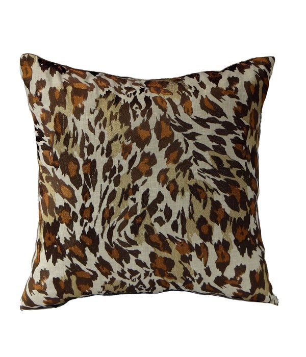 Savannah Pillow Brown/Orange 18x18