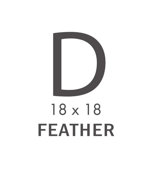 D CATEGORY 18X18 PILLOW (Feather)