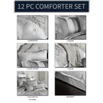 Kadin 12 pc Queen Comforter Set