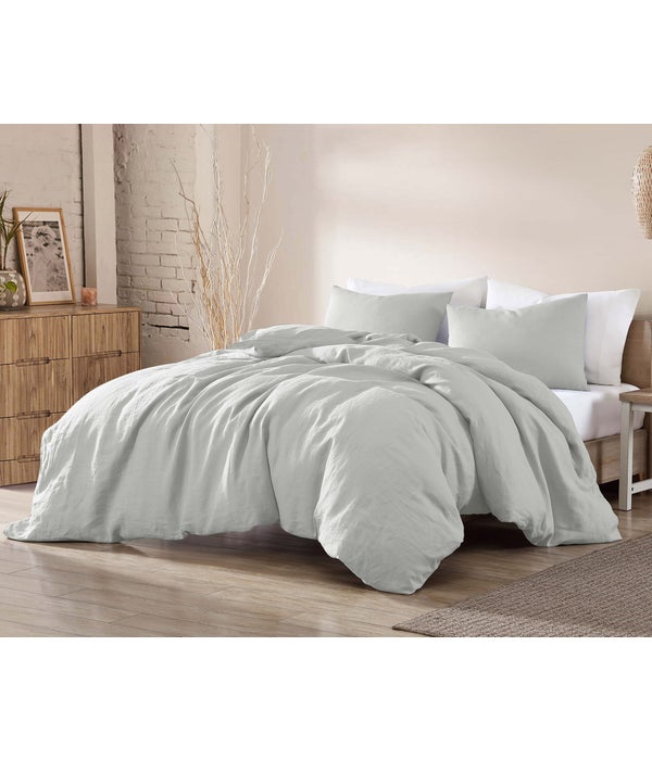 Loft Gray 3 pc Queen Comforter Set