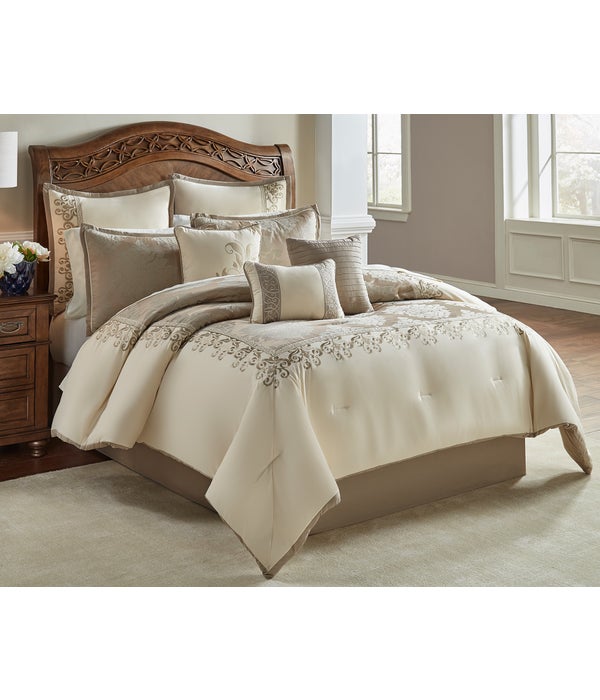 New Haven 9 pc Queen Comforter Set