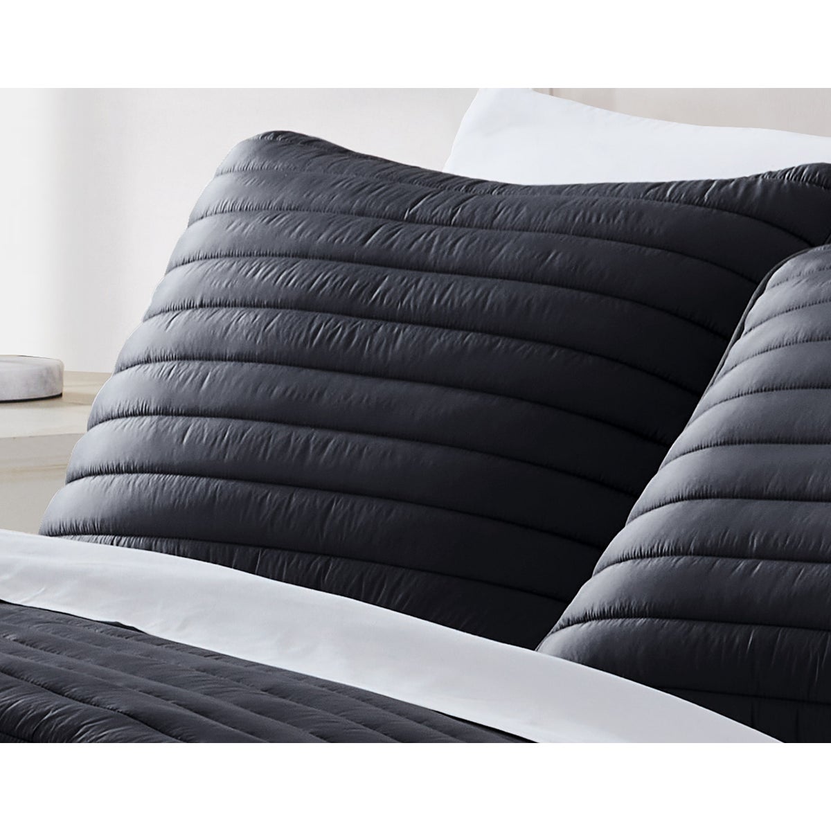 Puffer 2pc Comforter Twin Black