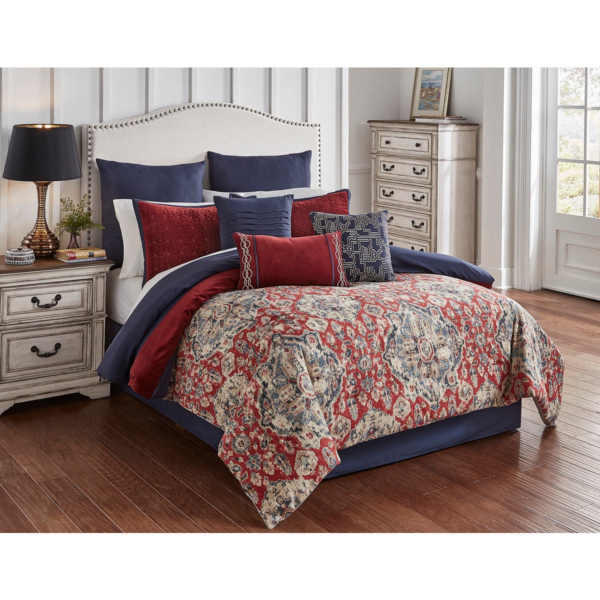 Stewart 9 pc Queen Comforter Set