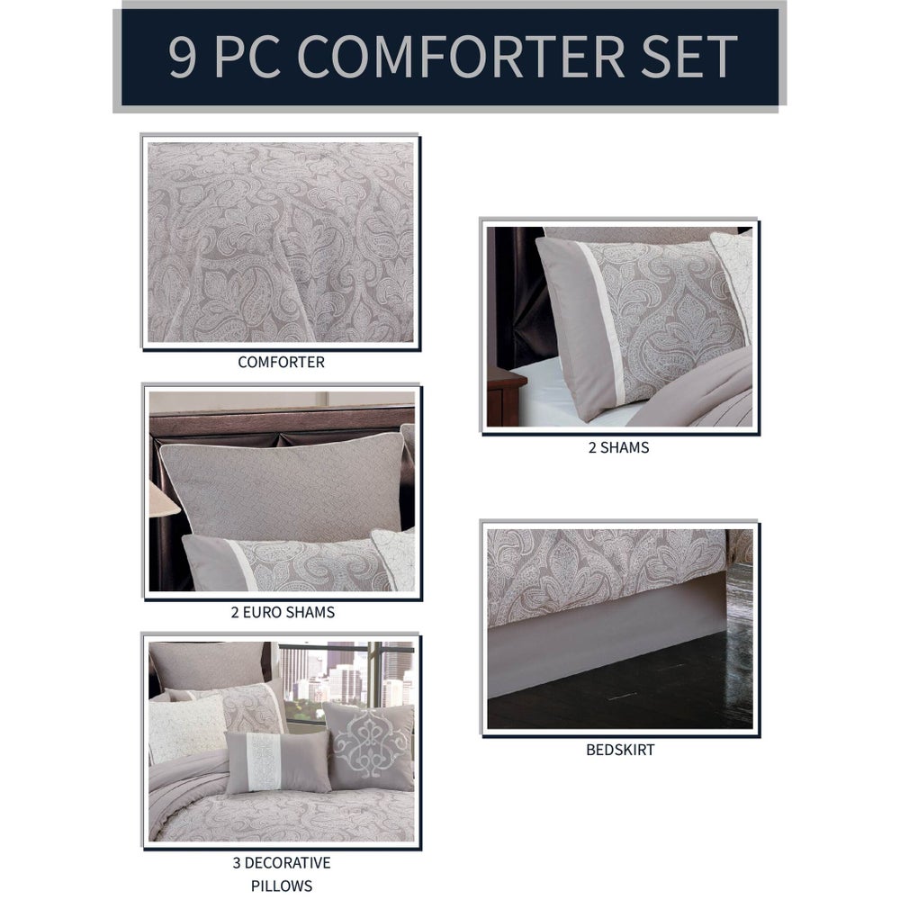 Worthington 9 pc Queen Comforter Set