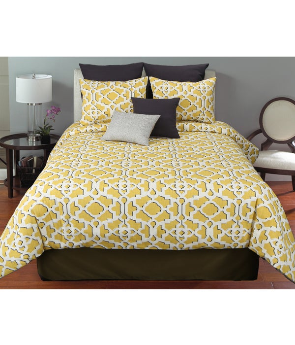 Yellowstone 6pc Queen Comforter Cover w/Filler Set