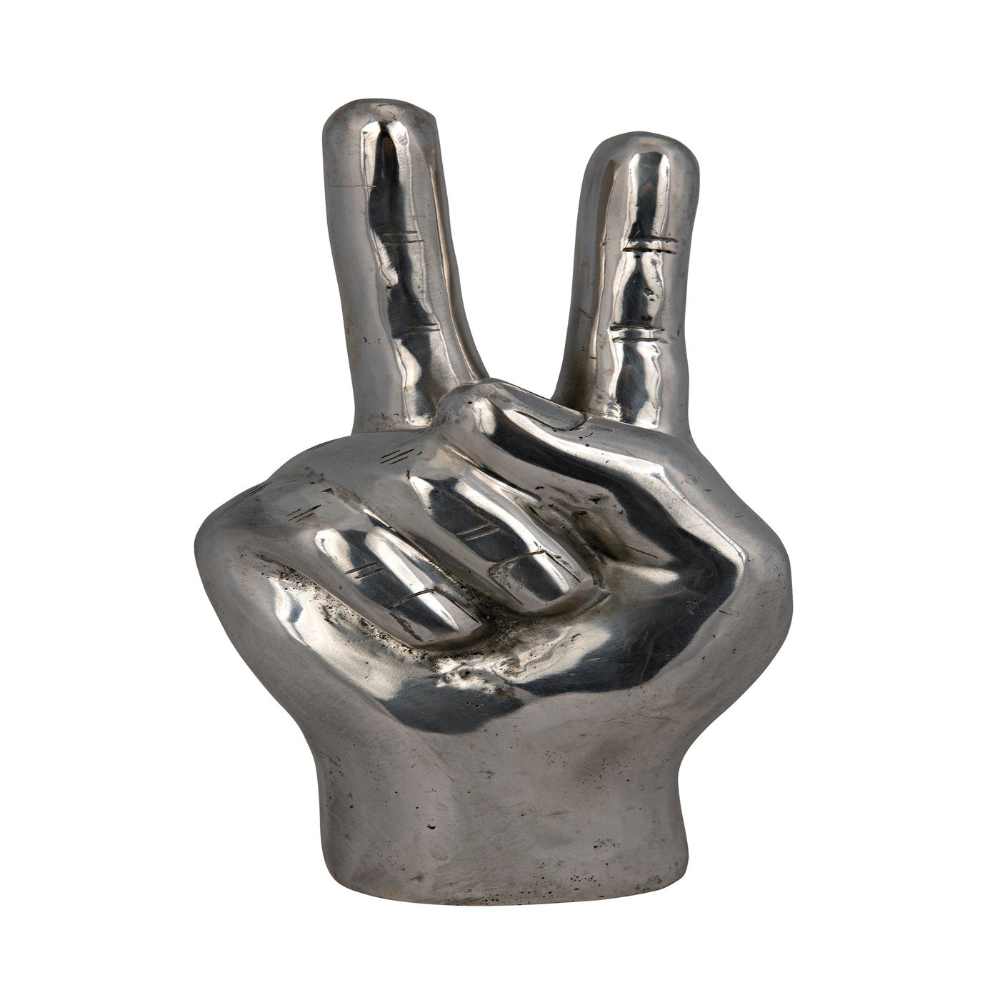 Universal PEACE SIGN Hand Finger Symbol Figurine 6 5/8 Plastic