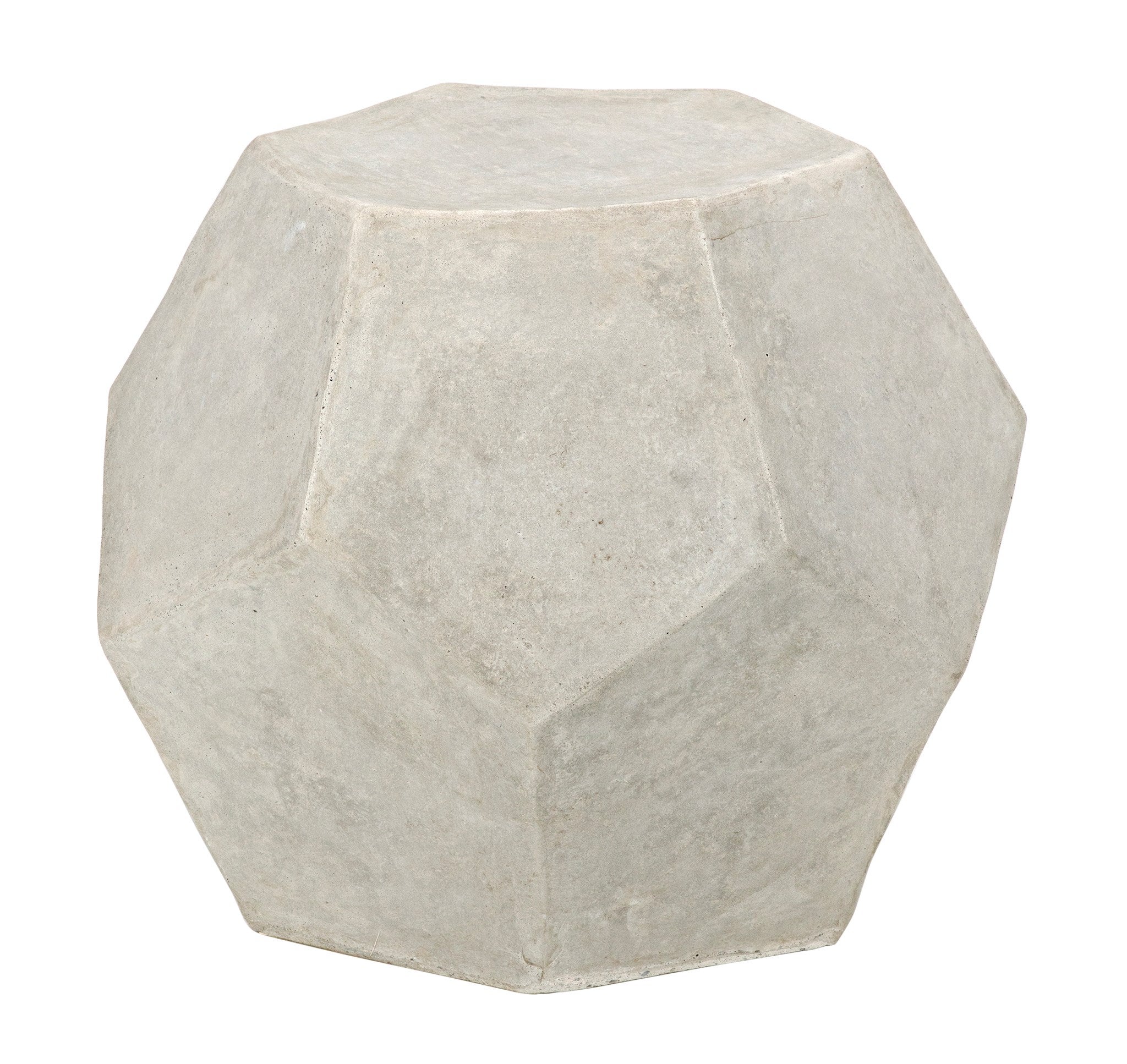 geometric concrete side table