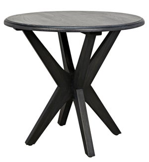 Table Skast noire 100x60 cm sur piétement chromé - Selsey