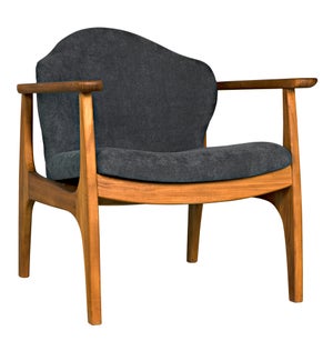Vittorio Chair w/Grey Fabric