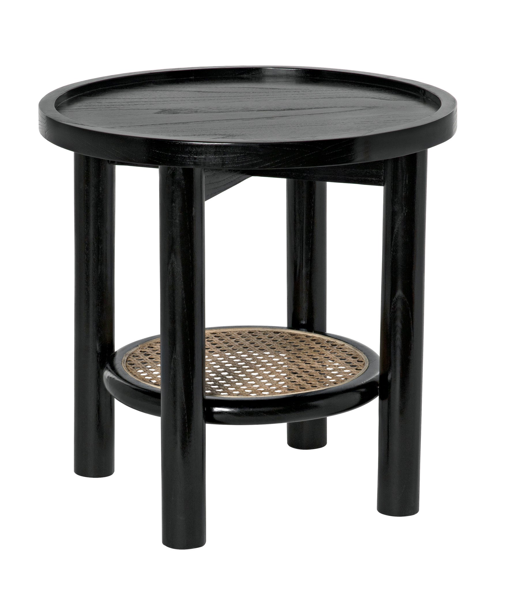 simple black end table