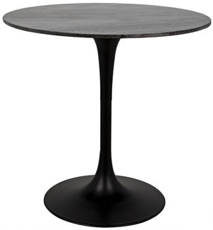 Table Rectangulaire Réglable en Hauteur Noir Mat BARGNY - Table