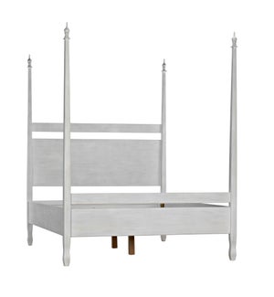 Venice Bed, Queen, White Wash