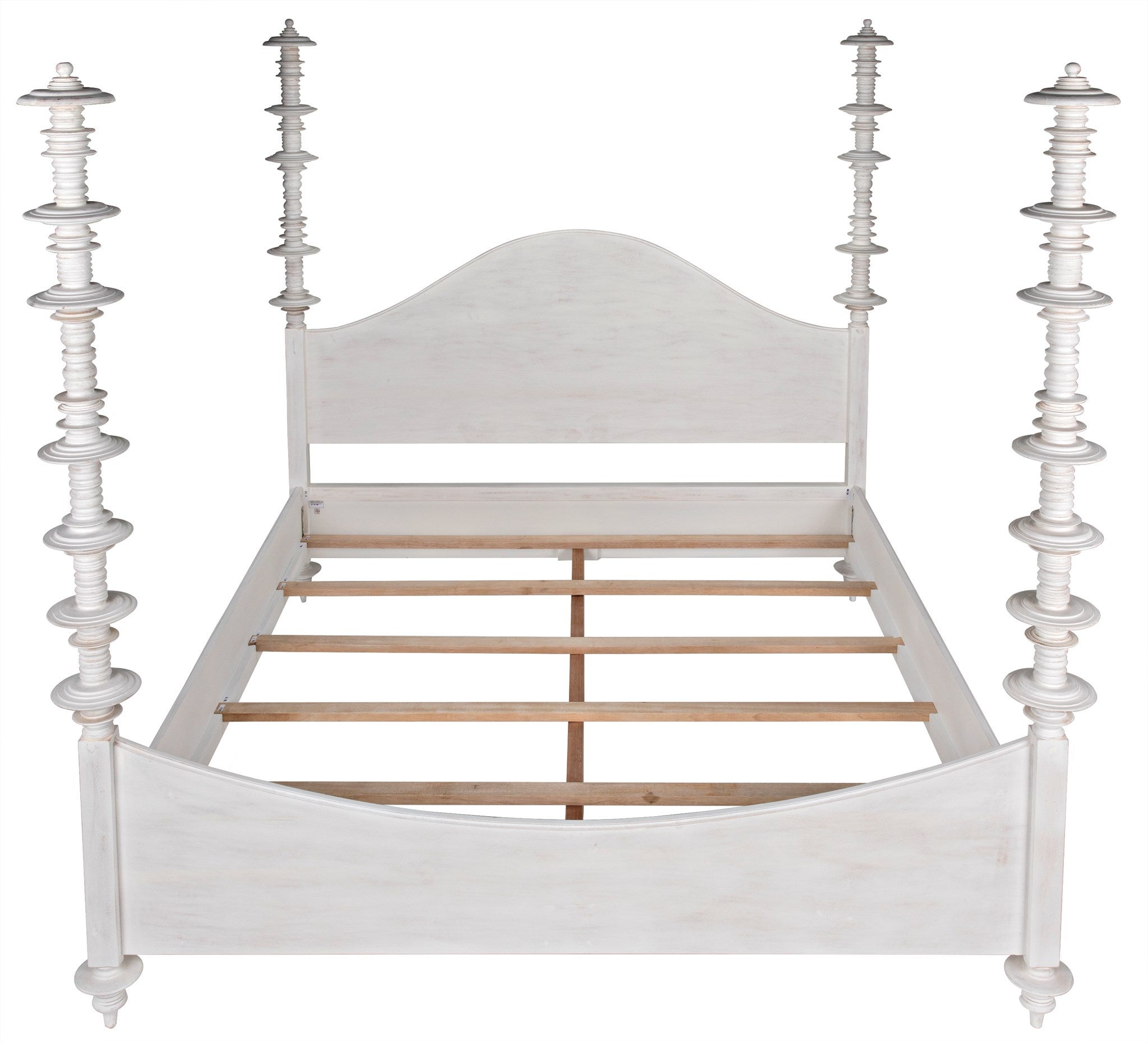 Ferret Bed, Eastern King, White Wash - beds | Noir Trading, Inc.