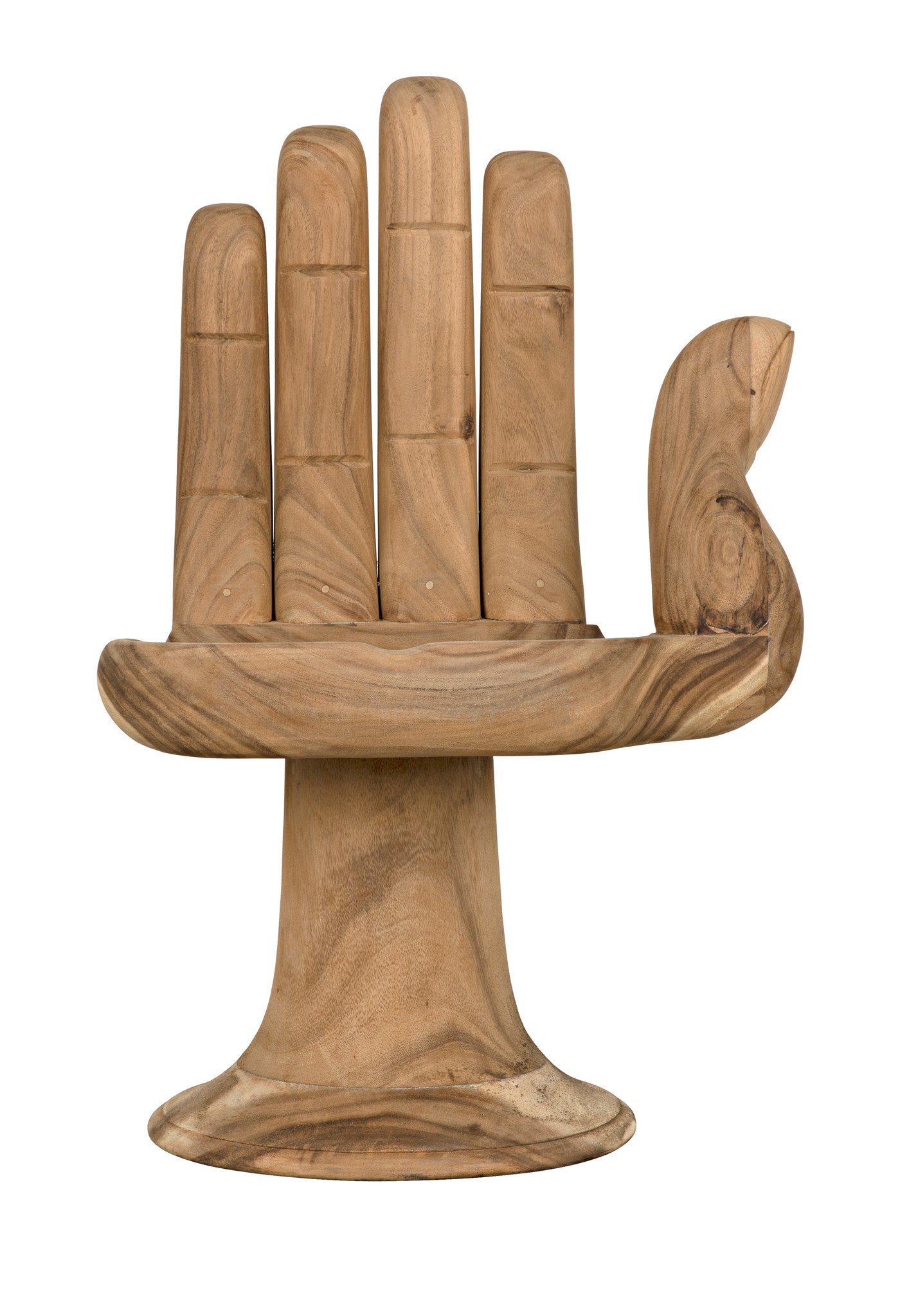 noir buddha hand chair