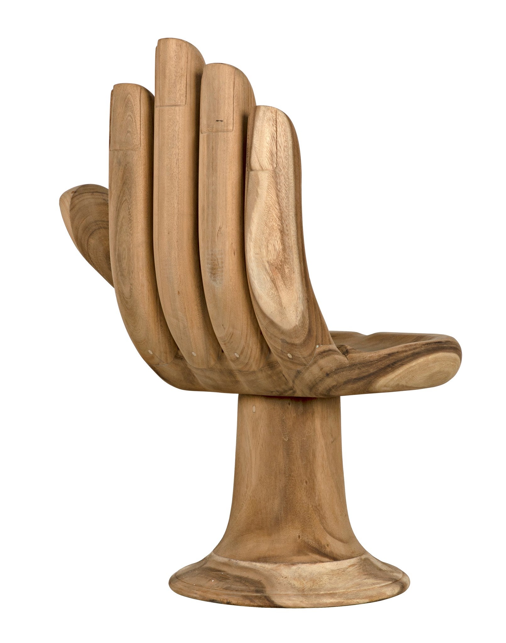 noir buddha hand chair