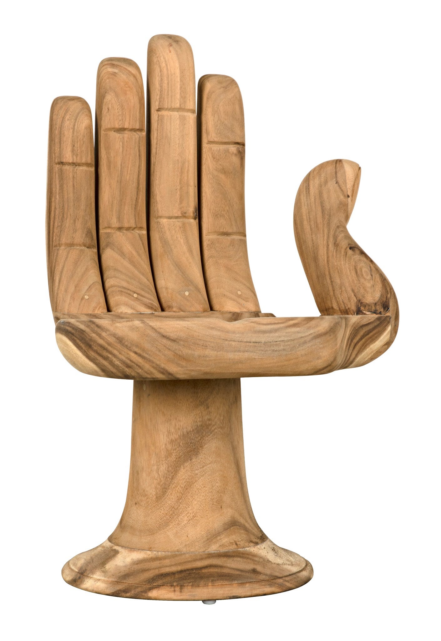 noir buddha hand chair