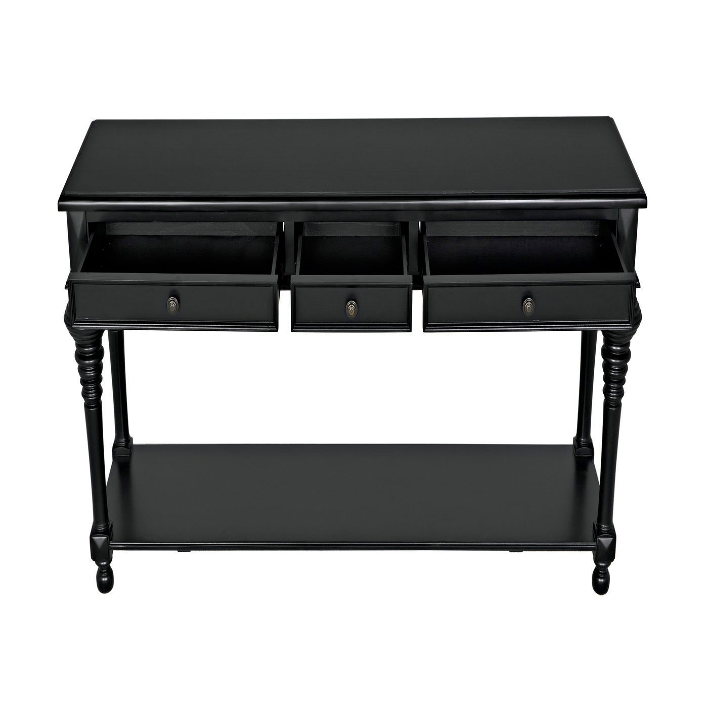 Ashton Console Table & Mirror in Black, Console Sets