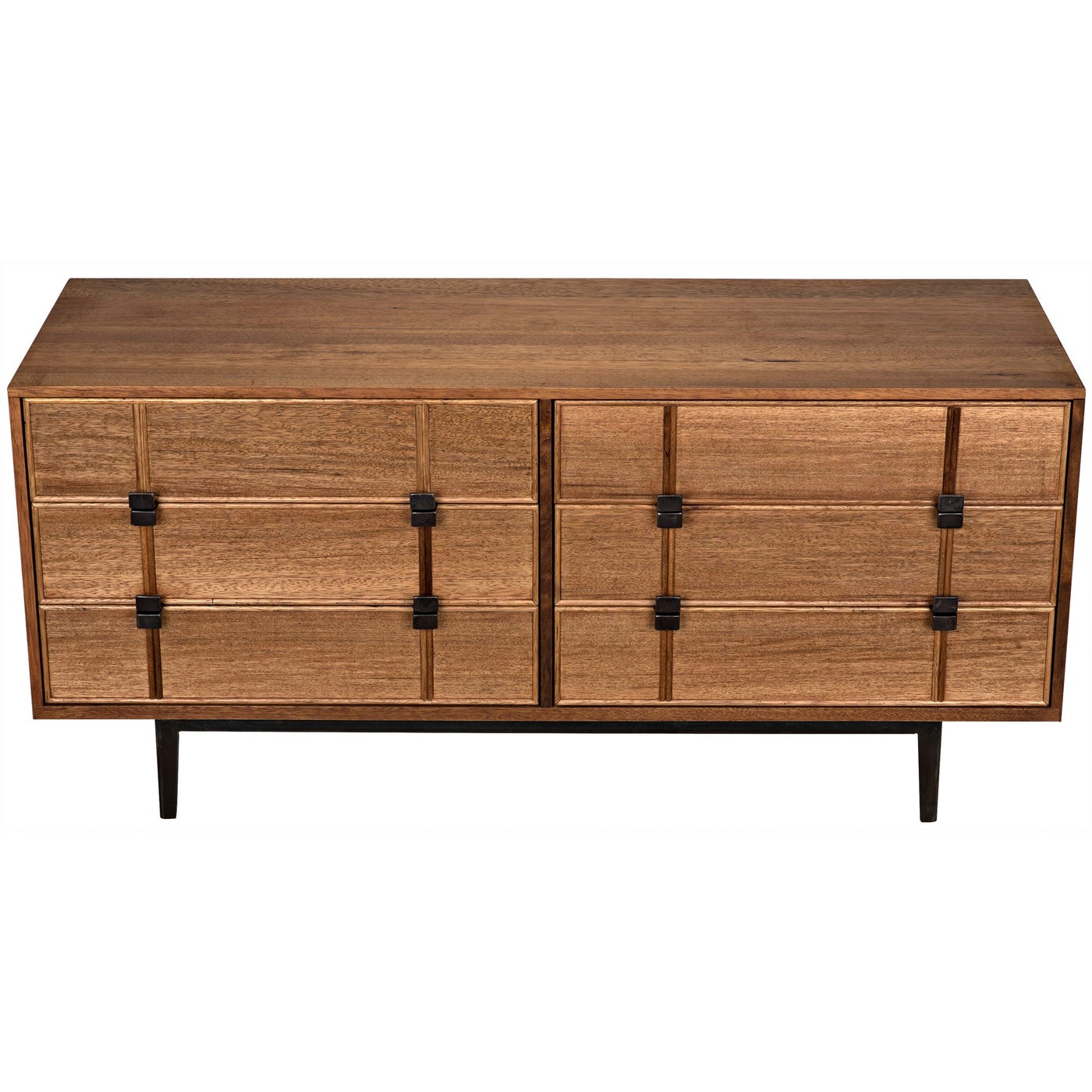 Bourgeois Sideboard, Walnut and Steel - dressers consoles & sideboards  (noir) | Noir Trading,