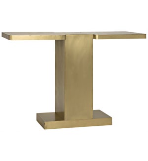 I Console, Metal with Brass Finish