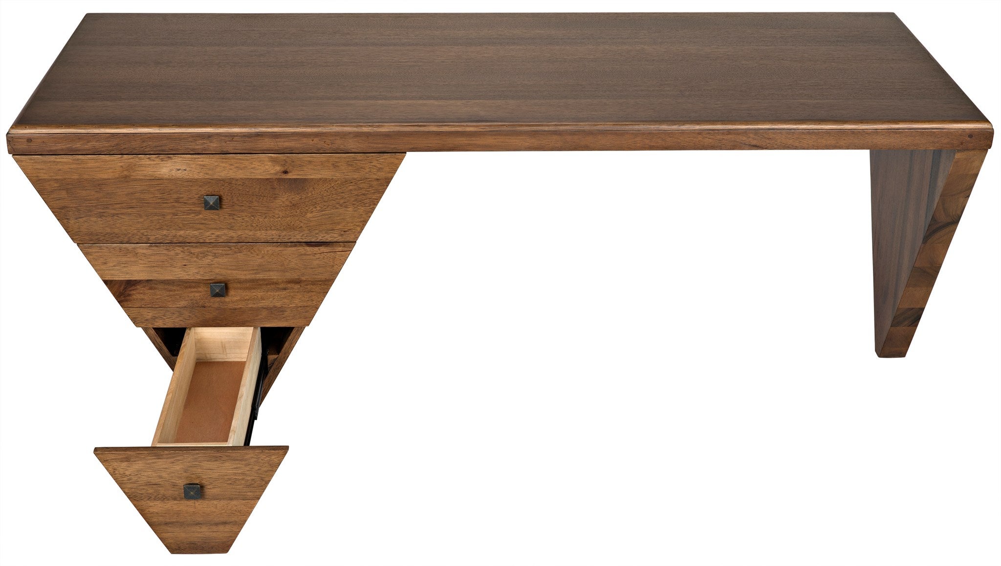 Tetramo Desk, Dark Walnut - 6 weeks or less | Noir Trading, Inc.