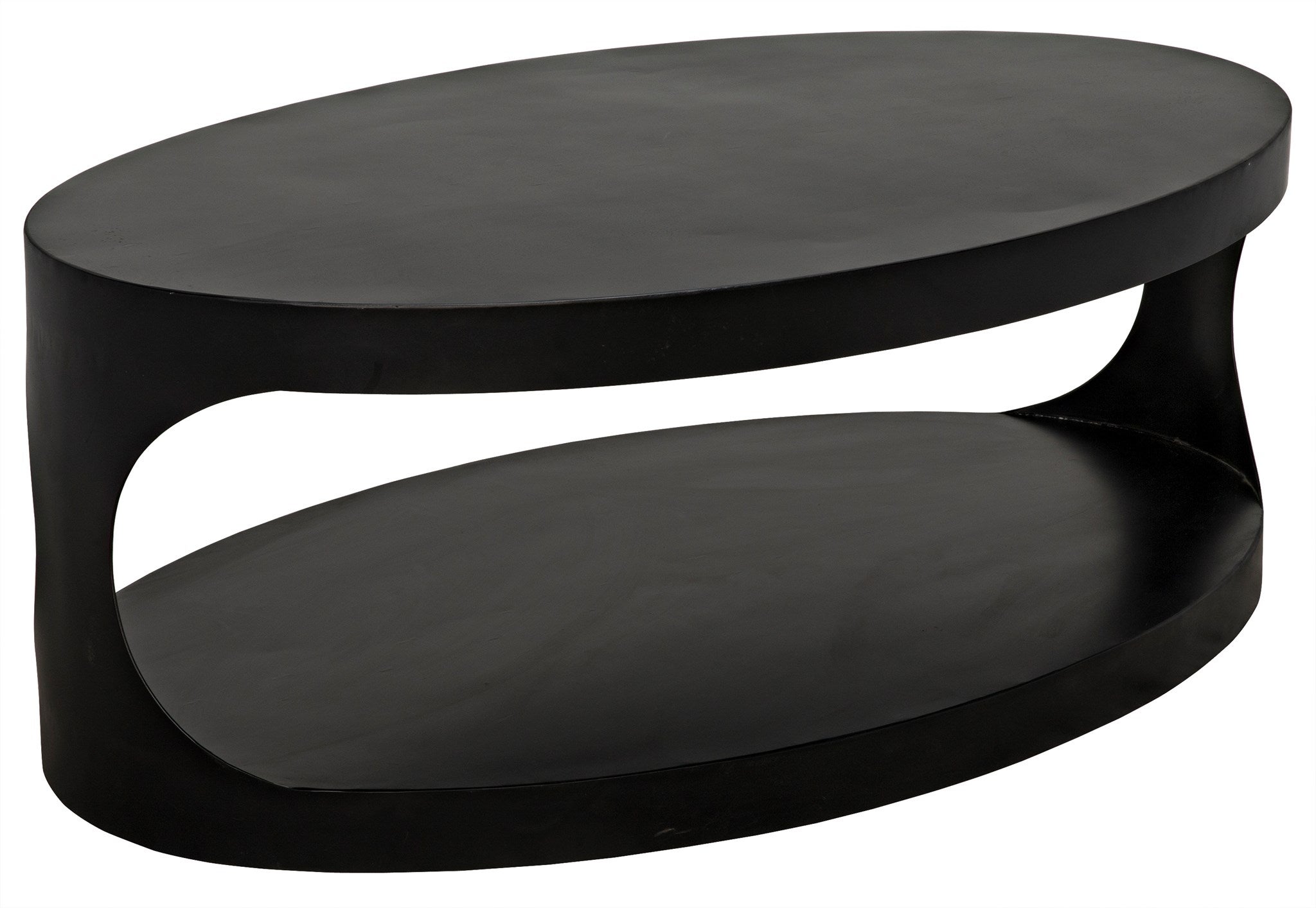 black oval side table