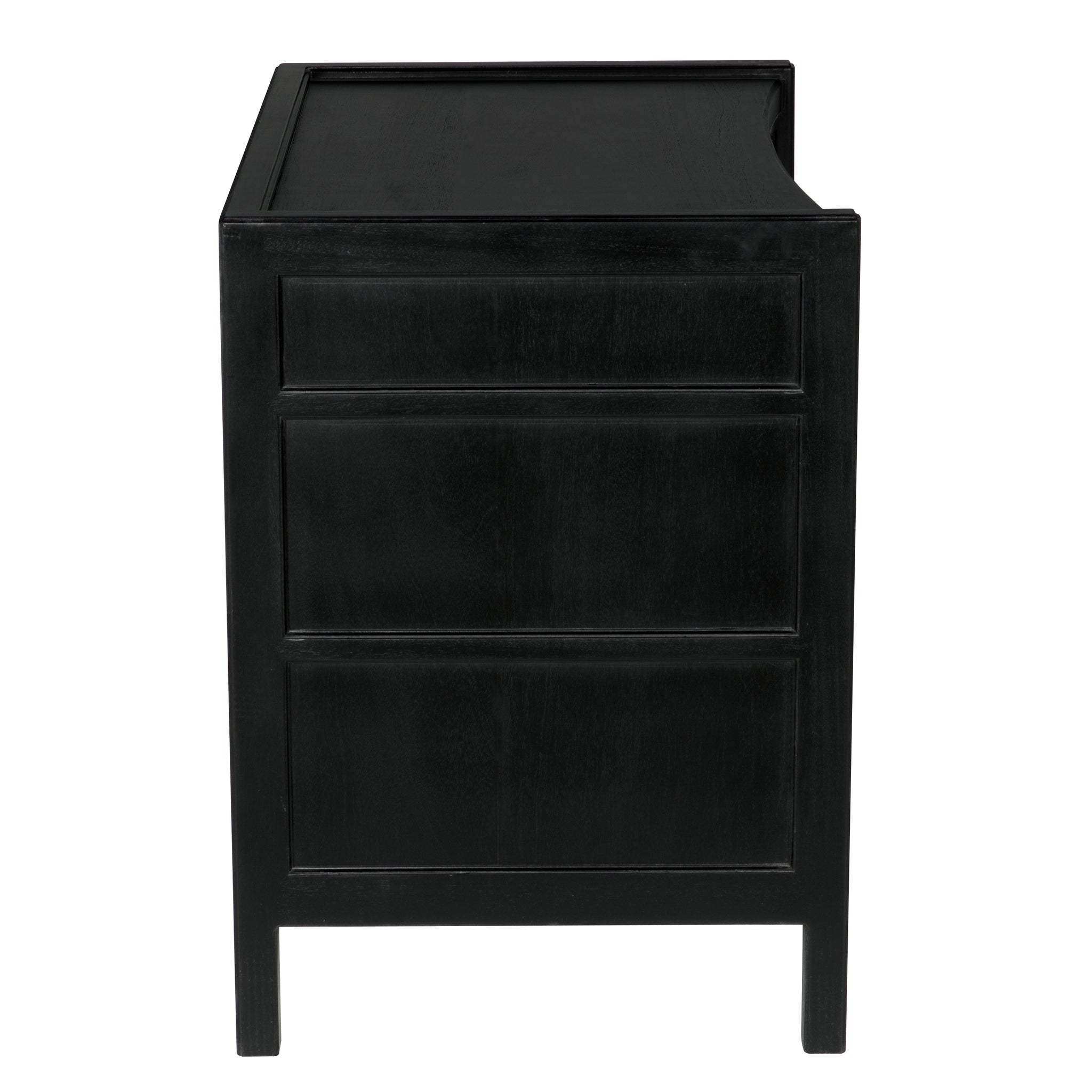 black hamptons bedside table